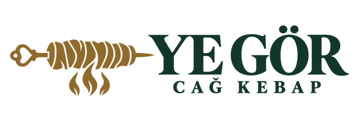 Ye Gör Cağ Kebap — cağ şişi ve ateş amblemi
